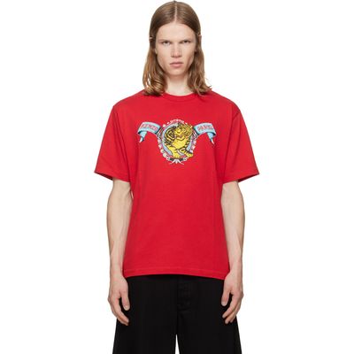 Kenzo Kenzo Red Kenzo Paris 'KENZO Jumping Tiger' T-shirt