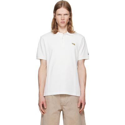 Kenzo Kenzo White Kenzo Paris 'KENZO Jumping Tiger' Slim Polo