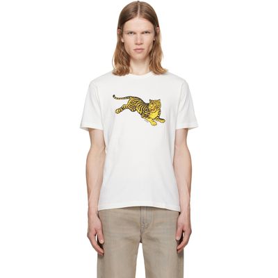 Kenzo Kenzo White Kenzo Paris 'KENZO Jumping Tiger' Slim T-shirt