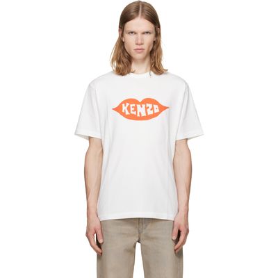 Kenzo Kenzo White Kenzo Paris 'KENZO Loves' Cotton T-shirt