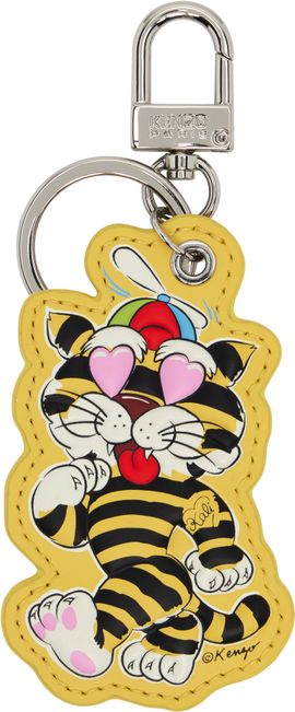 Kenzo Kenzo Yellow Kenzo Paris 'KENZO Cartoon' Charm Keychain