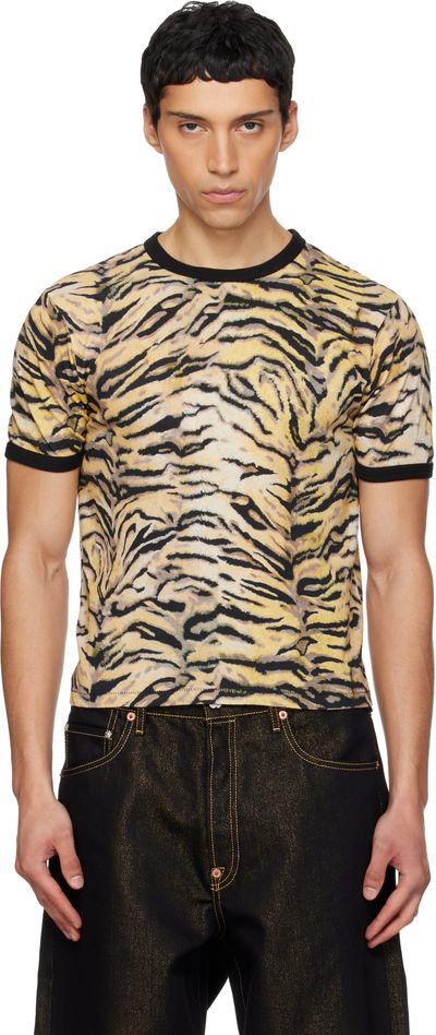 Kenzo Kenzo Yellow Kenzo Paris 'KENZO Tiger' Slim T-shirt