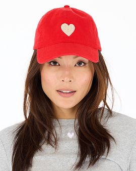 Kerri Rosenthal Kerri Rosenthal Imperfect Heart Chenille Baseball Hat