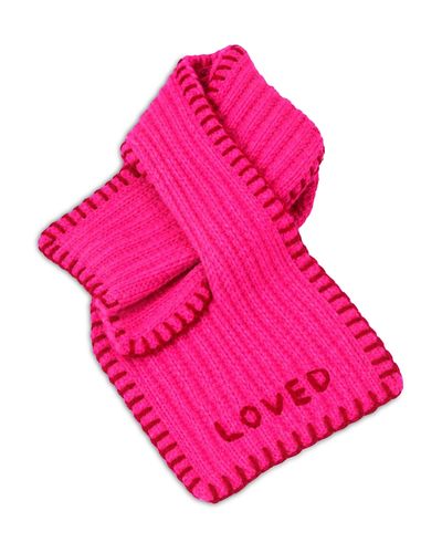 Kerri Rosenthal Kerri Rosenthal Loved Loop Cashmere Ribbed Knit Scarf