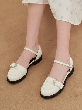 KERRIJADE Bluff Maryjane Loafer_Cream White