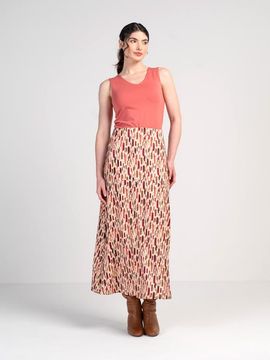 Kettlewell Kettlewell High Waisted Printed Maxi Skirt