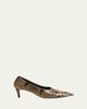 Khaite 50mm Marlene Snake-Embossed Leather Pumps - 1