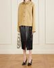 KHAITE Anden paneled leather midi skirt - 2