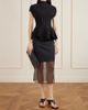 KHAITE Audrey textured-leather and raffia clutch - 2