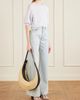 KHAITE Augustina leather-trimmed raffia shoulder bag - 2