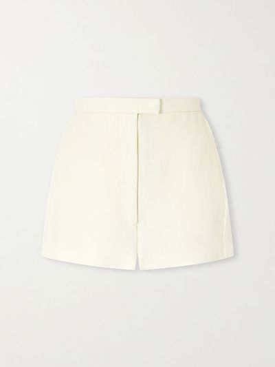 KHAITE Blane linen shorts