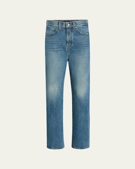 Khaite Bonnie Low-Rise Straight-Leg Jeans