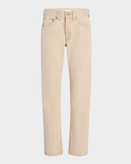 Khaite Callum Mid-Rise Straight-Leg Jeans