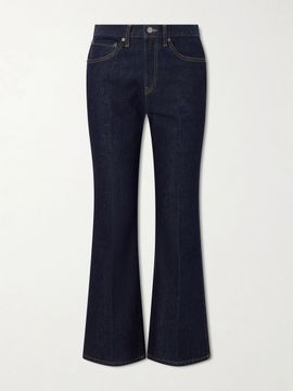 KHAITE Clara mid-rise flared-leg jeans