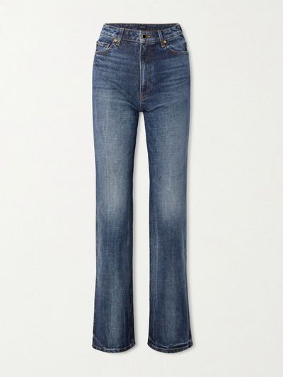 KHAITE Danielle Stretch high-waist straight-leg jeans