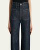 Khaite Delmonico Patch Pocket Wide-Leg Jeans - 5