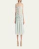 Khaite Florence Twist Pleated Silk-Blend Midi Skirt - 2