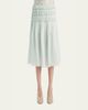 Khaite Florence Twist Pleated Silk-Blend Midi Skirt - 4