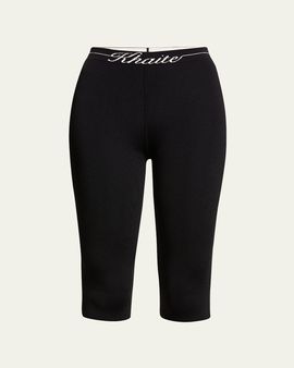 Khaite Harden Intarsia-Logo Pedal Pushers
