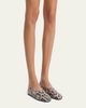 Khaite Jane Snakeskin Leather Flats - 2