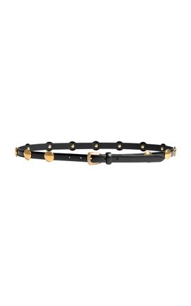 Khaite Khaite 15mm Gold Benny Belt With Studs