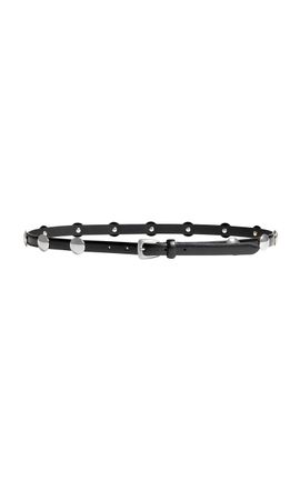 Khaite Khaite 15mm Silver Benny Belt With Studs