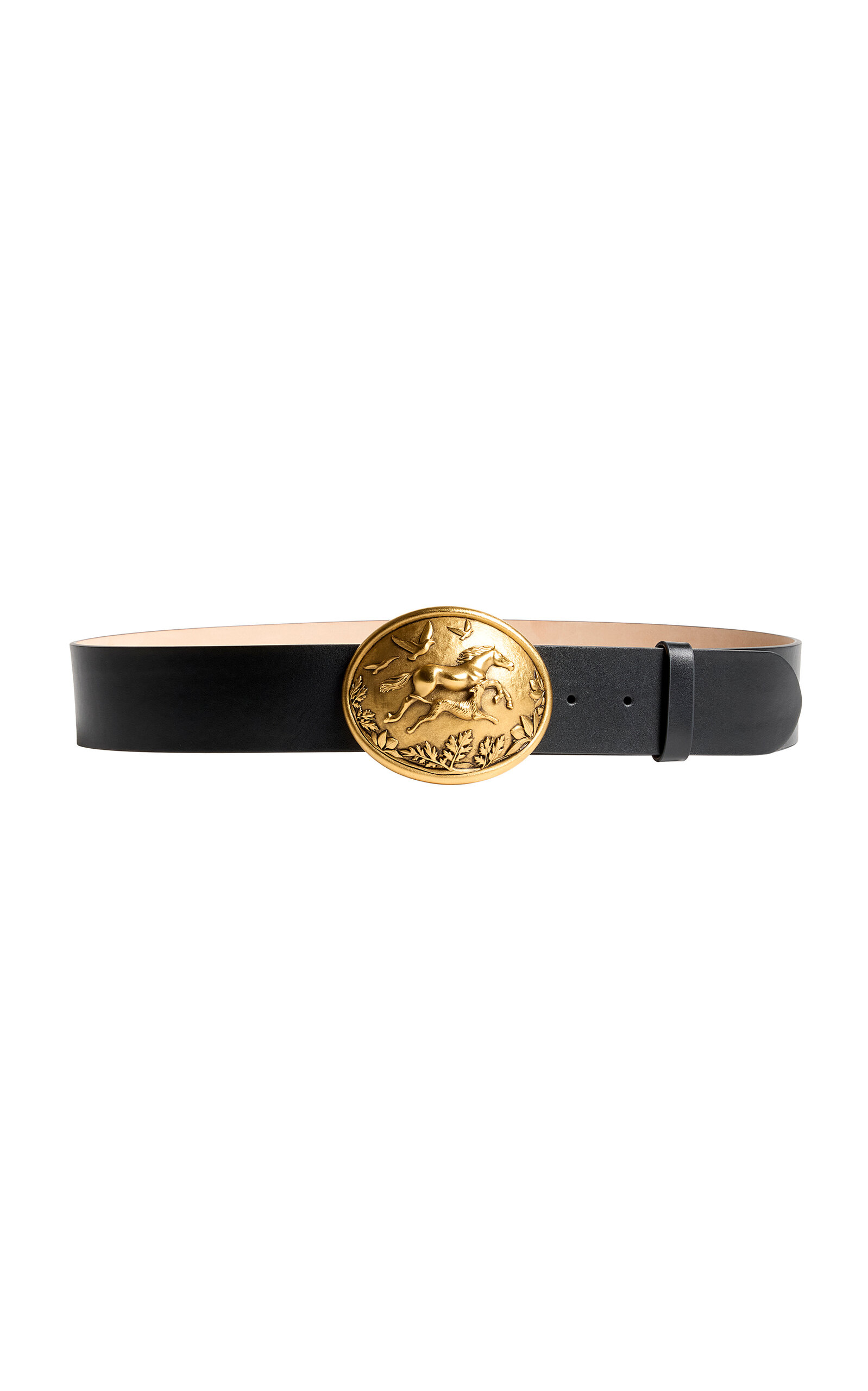 Khaite Khaite 45mm Antique Gold Hunting Scene Belt