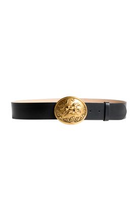 Khaite Khaite 45mm Antique Gold Hunting Scene Belt