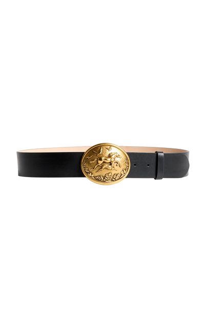 Khaite Khaite 45mm Antique Gold Hunting Scene Belt