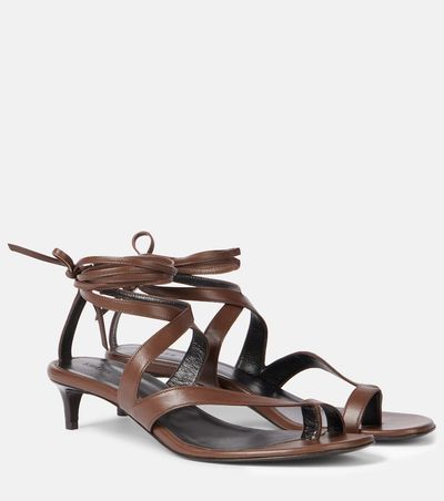 Khaite Khaite Aimee 35 leather thong sandals