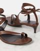 Khaite Khaite Aimee 35 leather thong sandals - 5