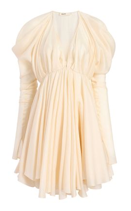 Khaite Khaite Amara SilkBlend Veil Mini Dress