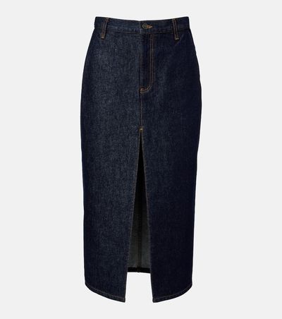Khaite Khaite Anden denim midi skirt