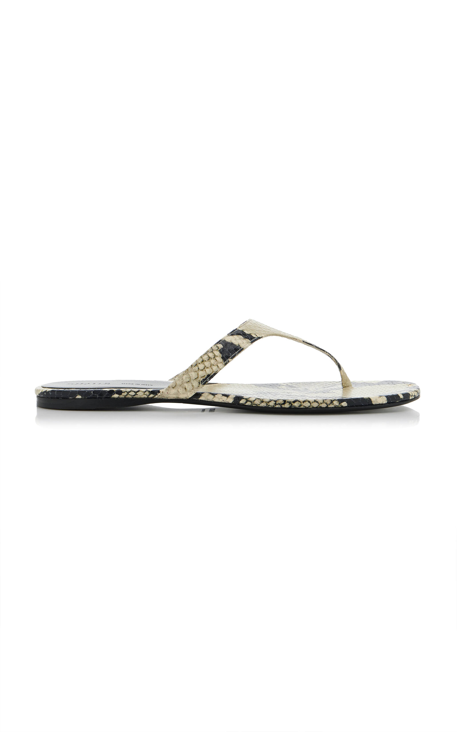 Khaite Khaite Archer PythonEmbossed Leather Sandals