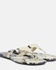Khaite Khaite Archer snake-effect leather thong sandals - 1