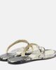 Khaite Khaite Archer snake-effect leather thong sandals - 3