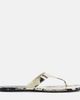 Khaite Khaite Archer snake-effect leather thong sandals - 5