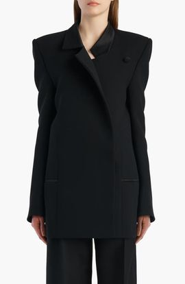 Khaite Khaite Armair Double Face Crepe Jacket