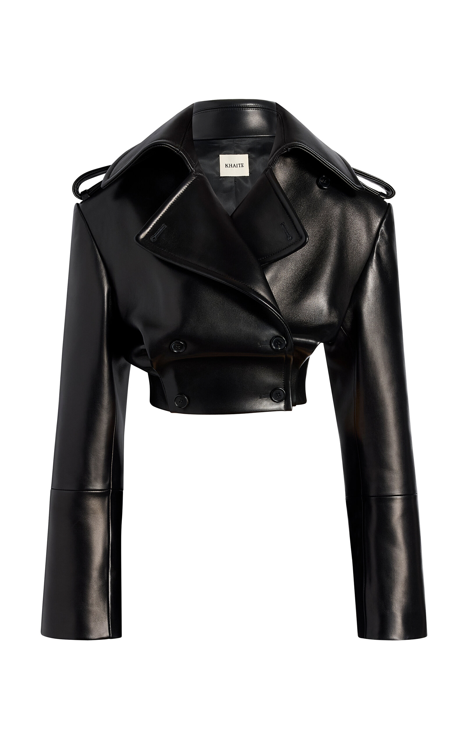 Khaite Khaite Artem Plonge Leather Jacket
