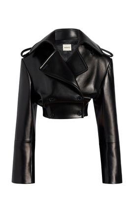 Khaite Khaite Artem Plonge Leather Jacket
