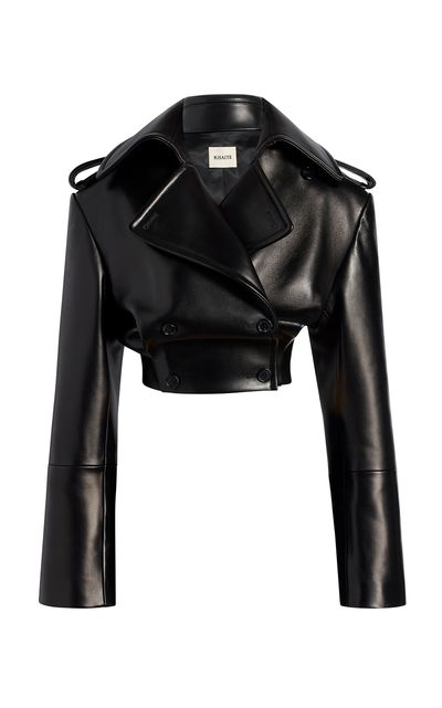 Khaite Khaite Artem Plonge Leather Jacket