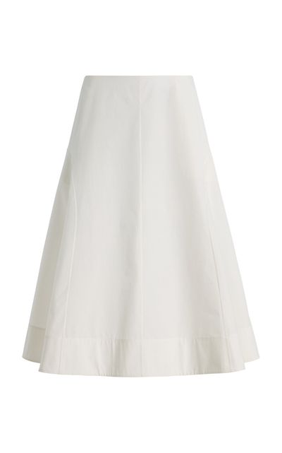 Khaite Khaite Artin Organic Cotton Midi Skirt
