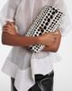 Khaite Khaite Audrey polka-dot calf hair clutch - 2