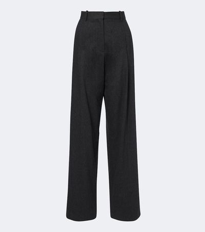 Khaite Khaite August wool and cashmere wide-leg pants