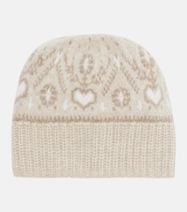 Khaite Khaite Avers Fair Isle cashmere beanie