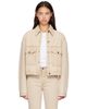 KHAITE KHAITE Beige Tomer Collared Denim Jacket - 1