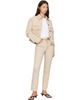 KHAITE KHAITE Beige Tomer Collared Denim Jacket - 4