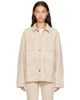 KHAITE KHAITE Beige Wyatt Denim Jacket - 1