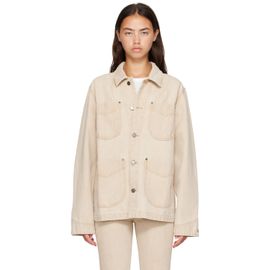 KHAITE KHAITE Beige Wyatt Denim Jacket