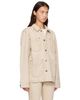 KHAITE KHAITE Beige Wyatt Denim Jacket - 2